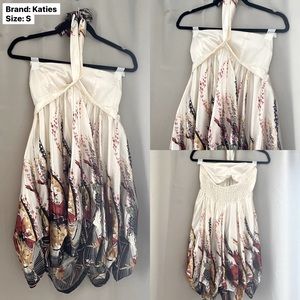 Katie’s Floral Halter Summer Dress - Size S